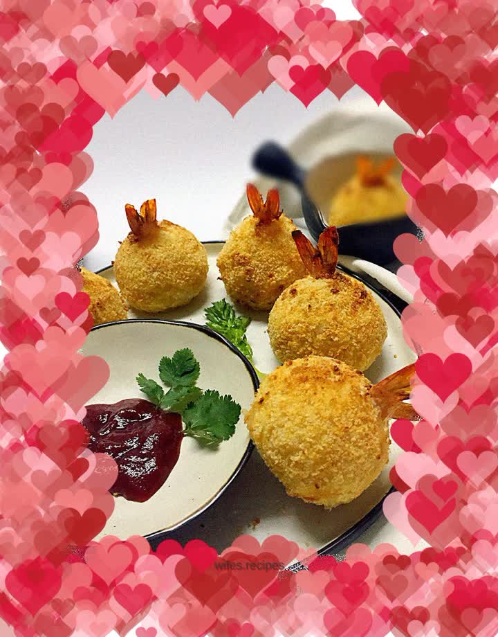 Potato, Anchovies and Shrimp Balls