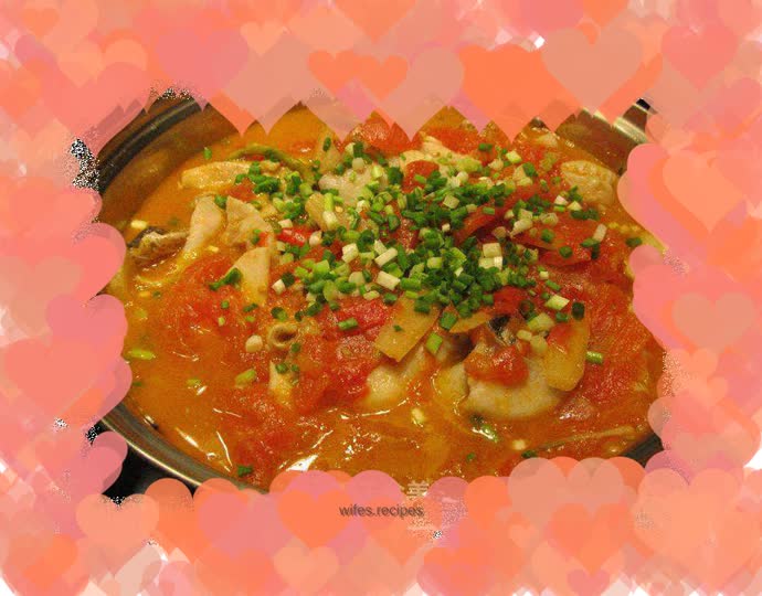 Healthy and delicious tomato fish