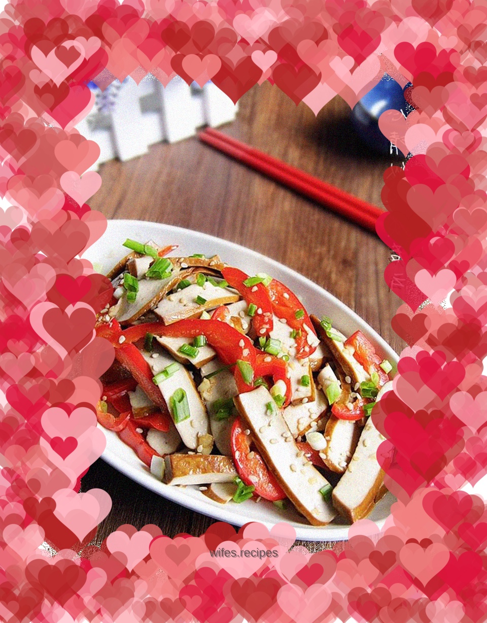 Chili and sesame cold dried tofu