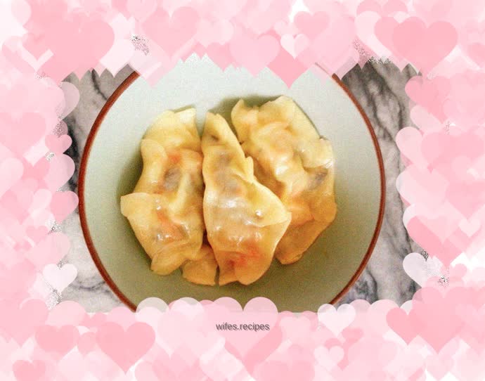 Steamed dumplings with healthy ingredients