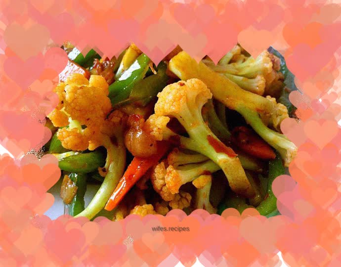 Stir-fried cauliflower