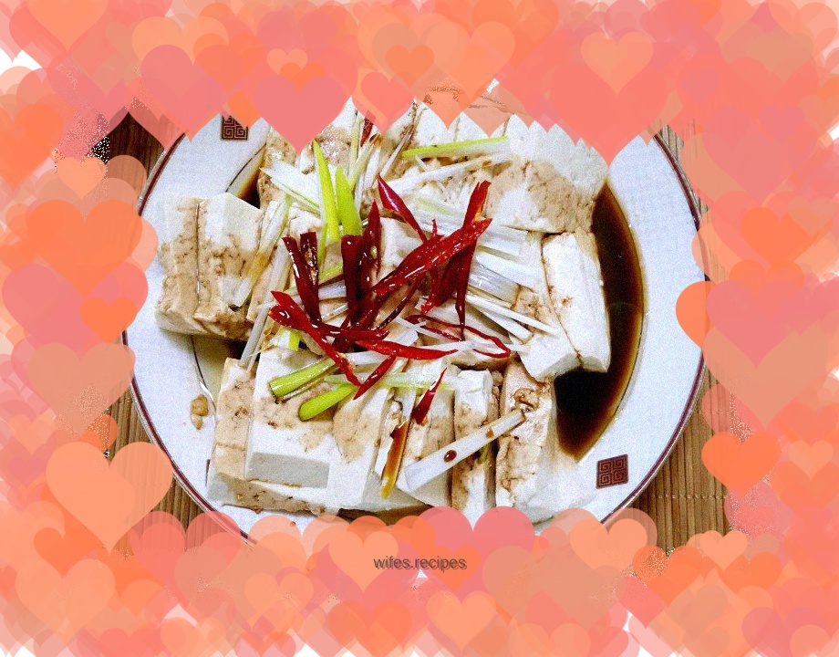 Green onion and soy sauce tofu