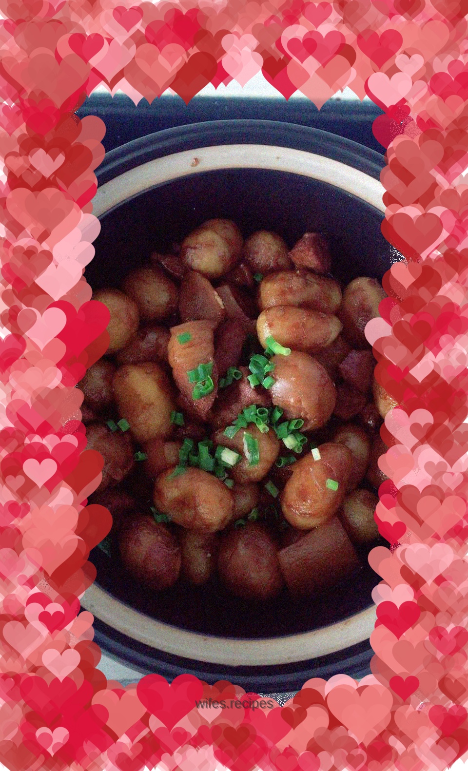 Braised baby potatoes