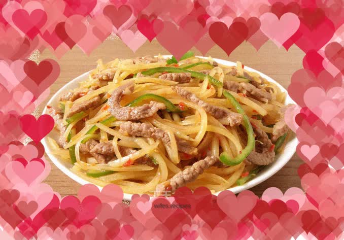 Three shredded peppers