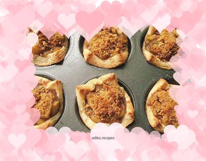 Sweet afternoon tea snack--flower apple pie