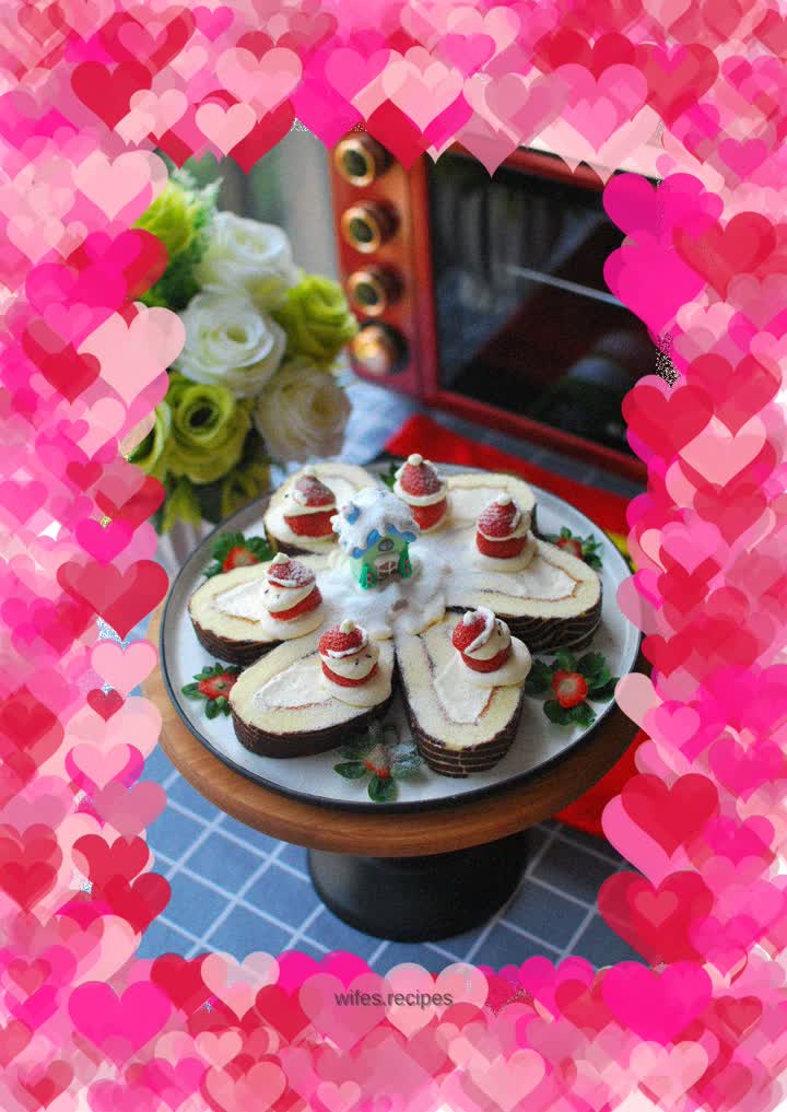 Christmas tree stump cake roll