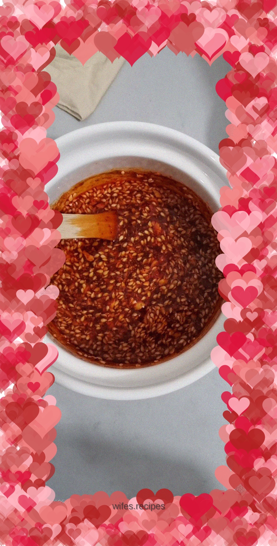 Microwave version of oil chili