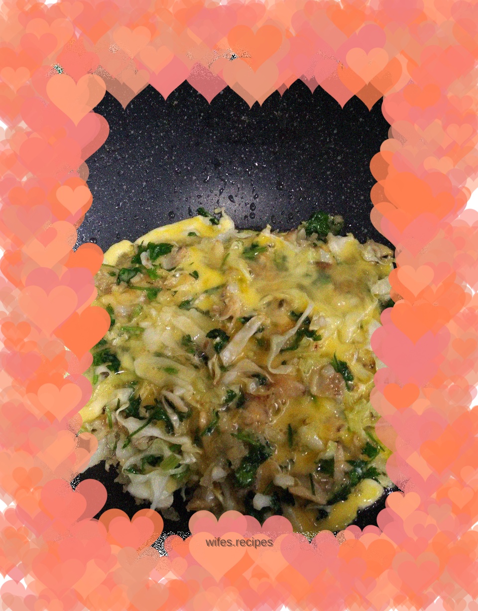 Improved version of oyster omelette