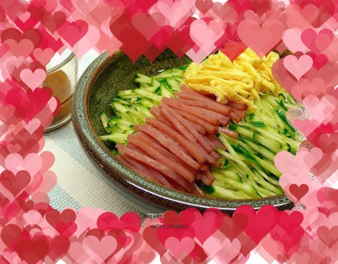 Japanese style sauce three shreds ★ Cucumber shreds 7