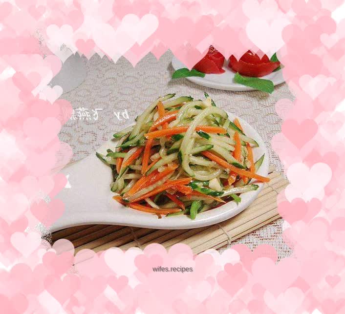 Refreshing little cold dish---------[Spicy mixed with three shredded shreds]