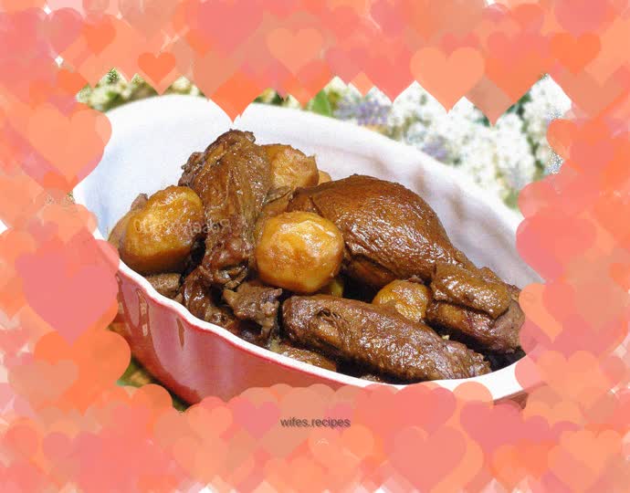 Braised Potato and Duck with Zhuhou Sauce