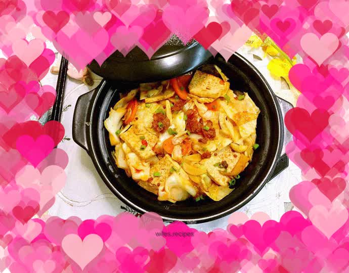 Twice-cooked tofu and cabbage