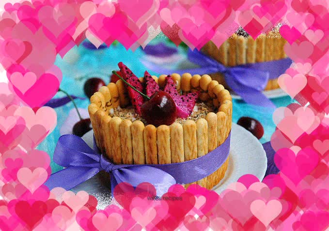 Sweet and romantic——Fruit light cheese cake