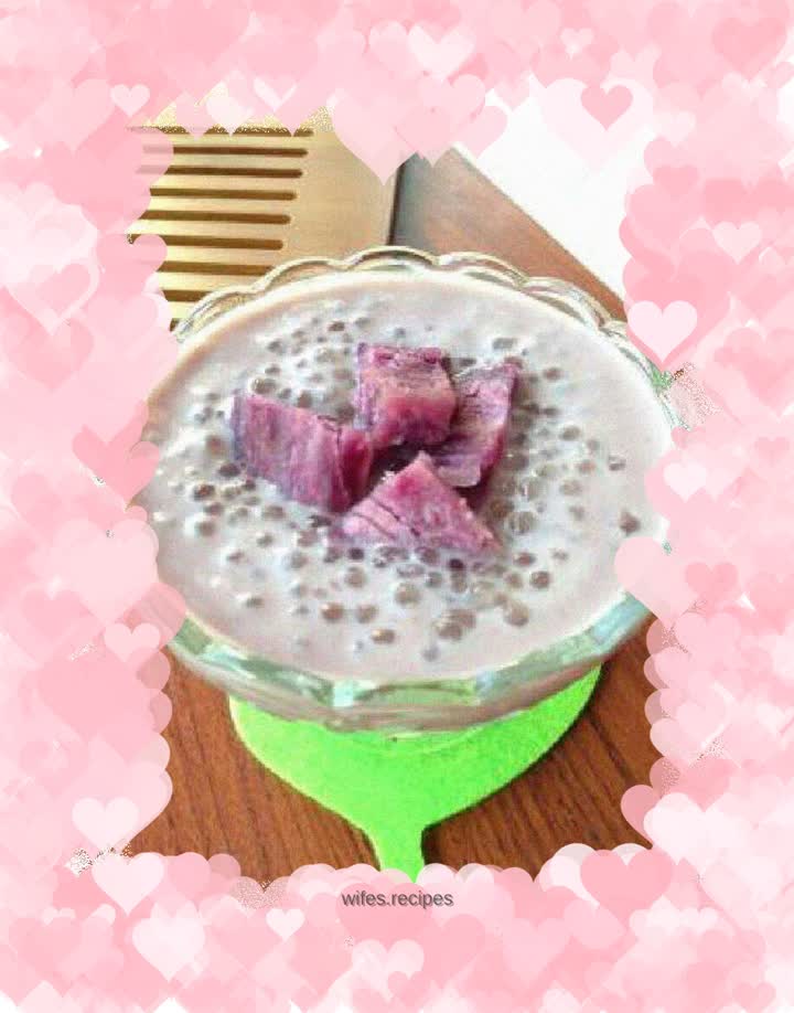 【Purple Sweet Potato Sago】