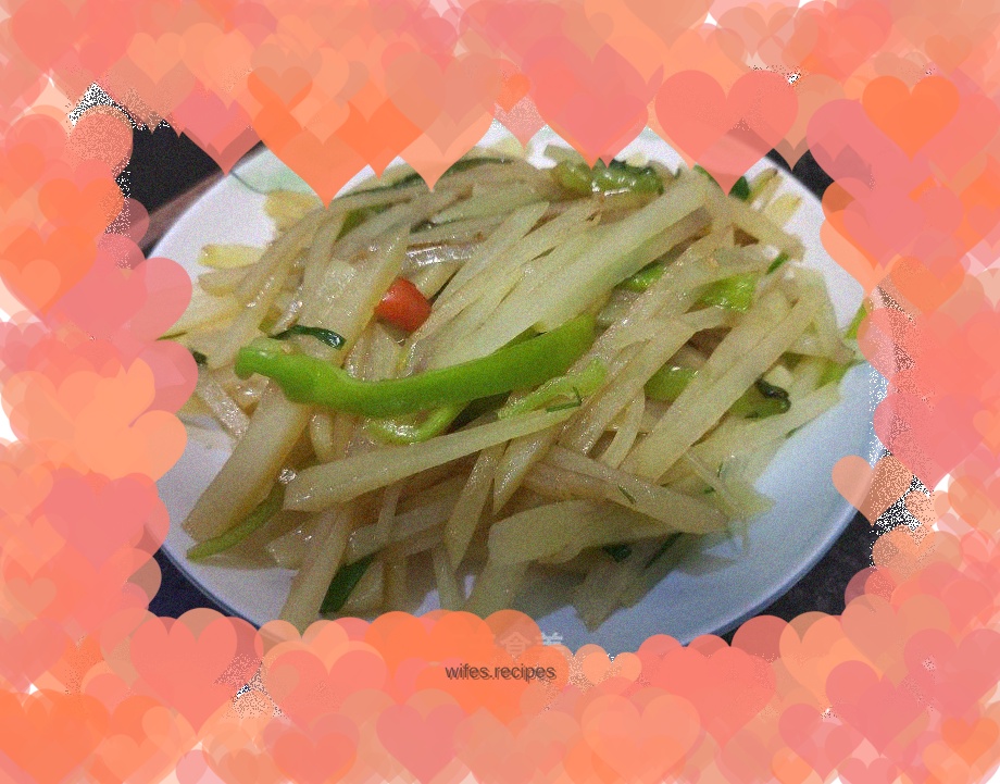 Fried shredded potatoes