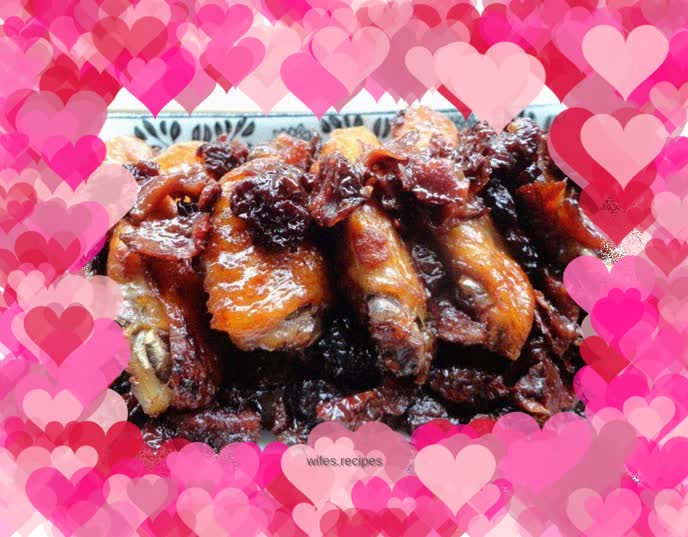 Grilled Wings with Dried Plums