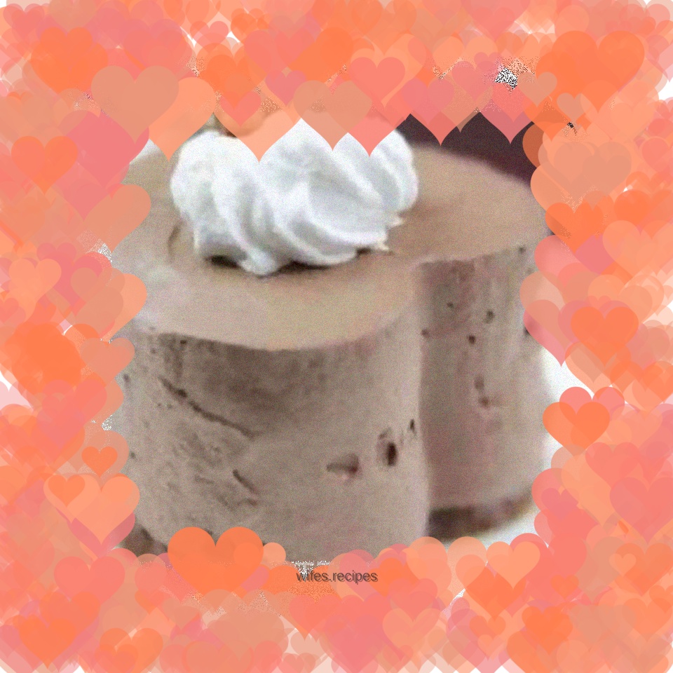 Heart-shaped chocolate egg sponge