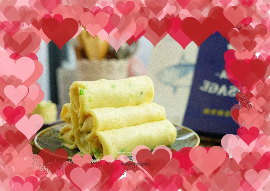 Fish sausage egg roll