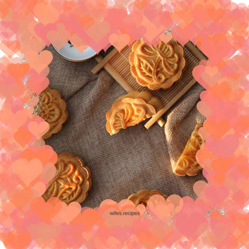 Traditional Mid-Autumn Festival treat - egg yolk and lotus paste mooncakes