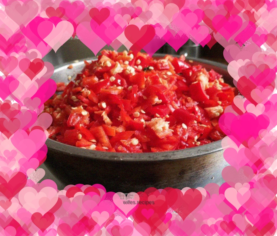 Homemade chili sauce