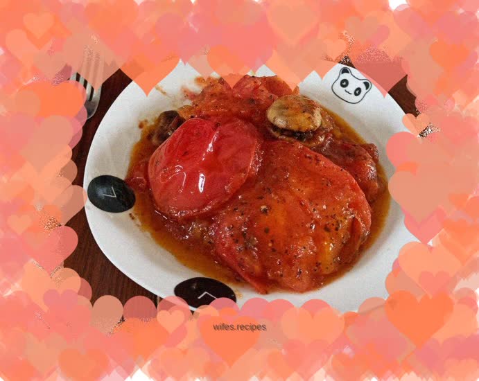 Olive oil fried tomatoes