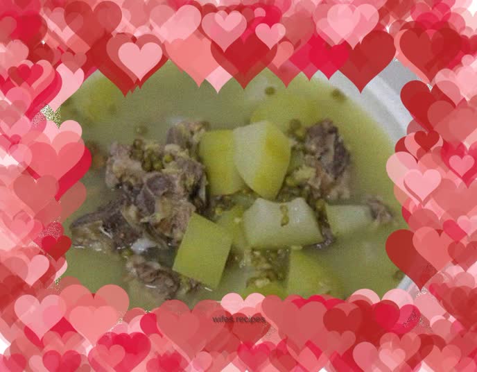 Mung Bean, Winter Melon and Pork Ribs Soup