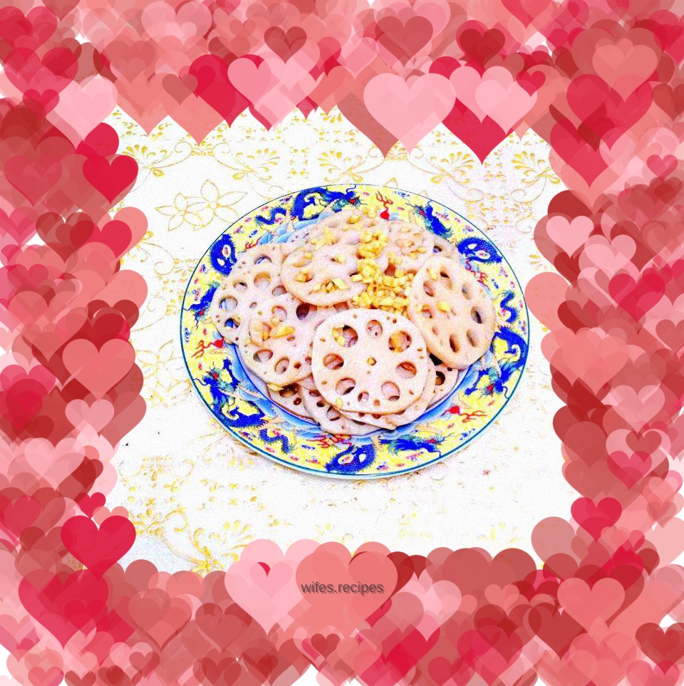 【Lotus root mixed with minced ginger】---Another way to prepare lotus root cold