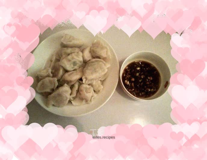 Celery pork + leek and egg dumplings