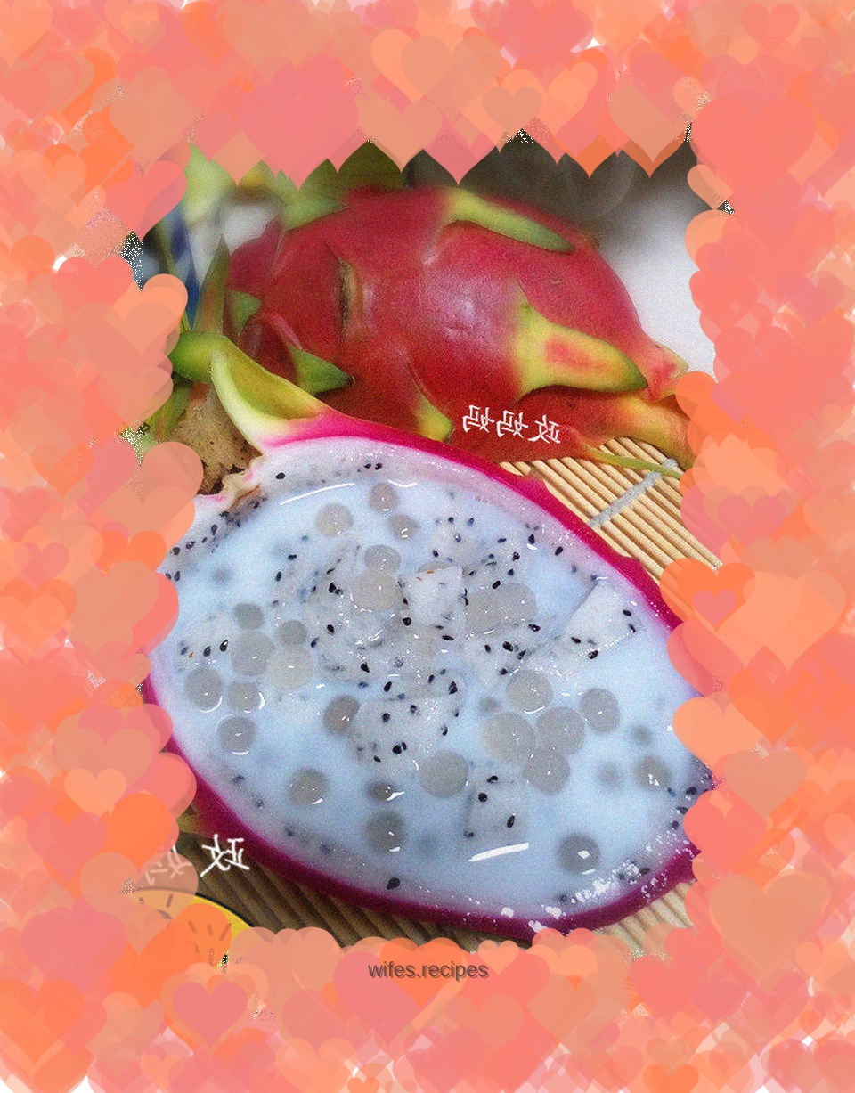 【Shandong】Coconut Dragon Fruit Sago Dew