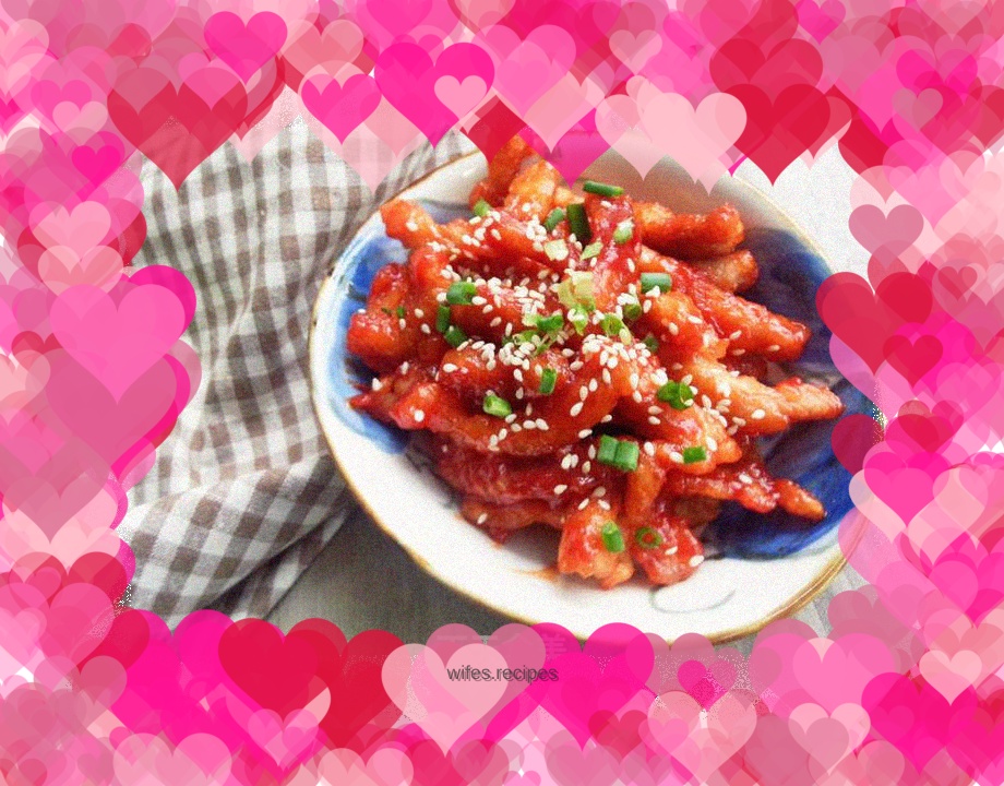 Sweet and sour appetizer~Sweet and sour pork