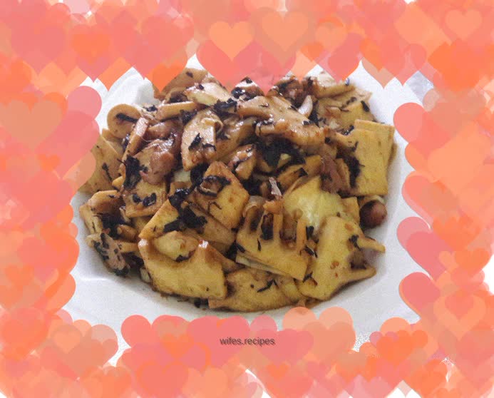 Stir-fried pork with pickled vegetables and bamboo shoots