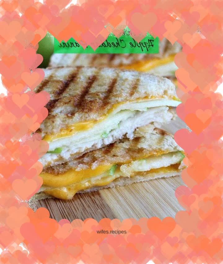 Apple cheese sandwich