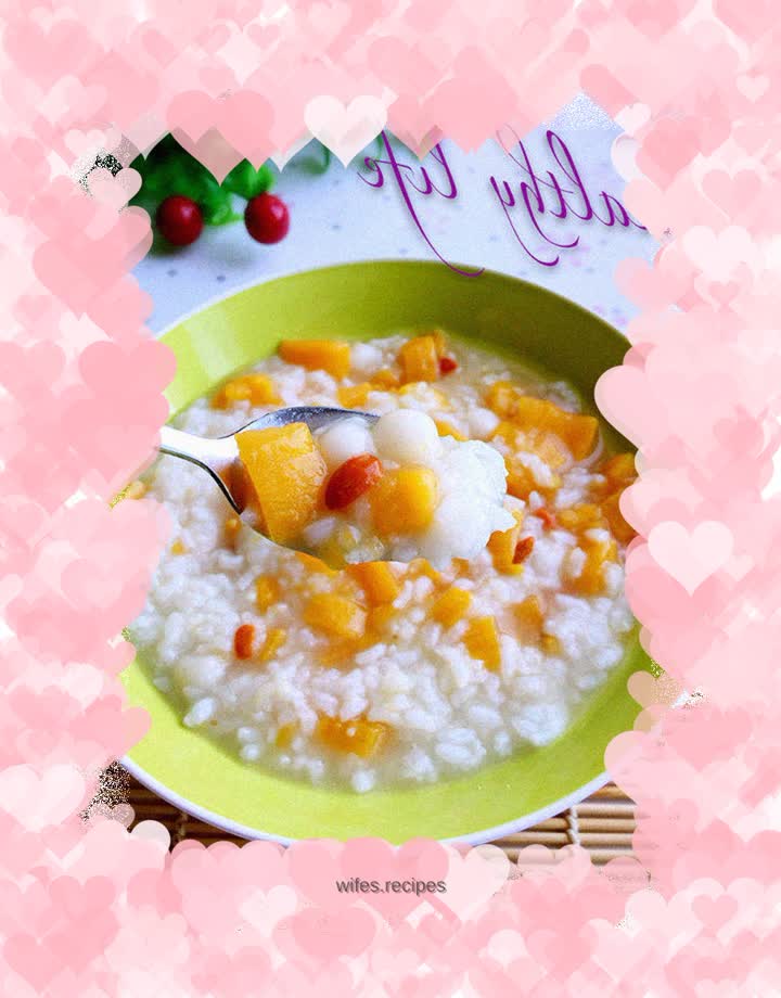 Sweet potato dumpling porridge