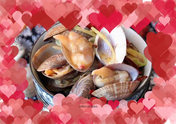 Spicy fried yellow clams