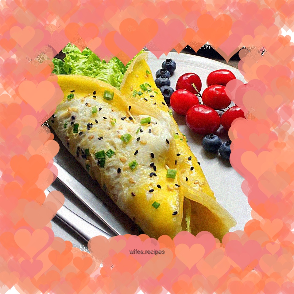 Egg and vegetable burrito