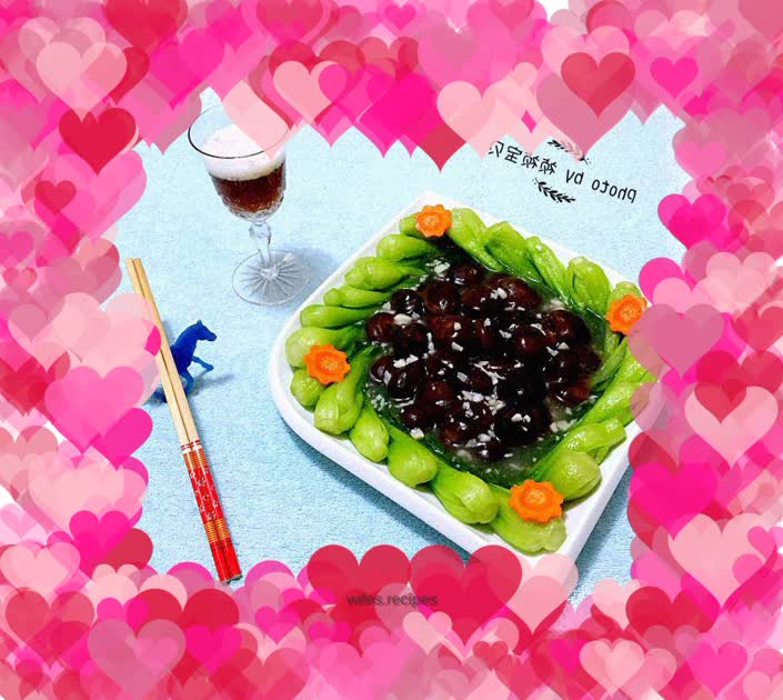 Braised vegetable guts with mushrooms