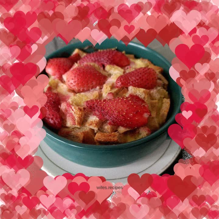 Strawberry Pudding Toast