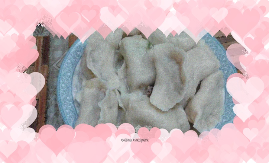 Radish, green onion and mutton dumplings
