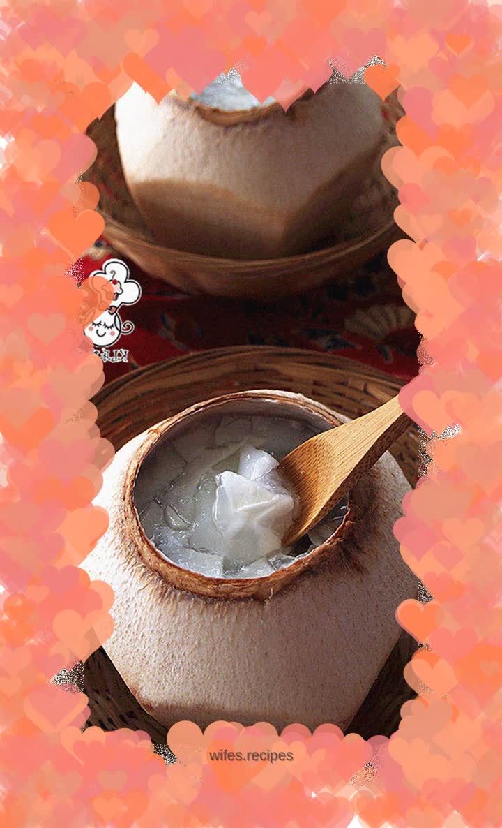 Cool coconut refreshing