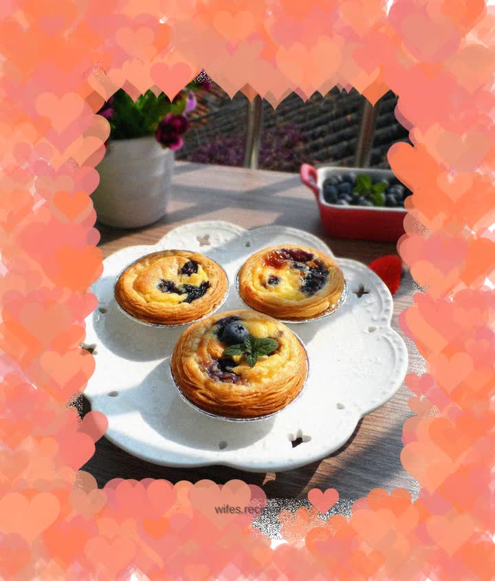 Blueberry Egg Tart