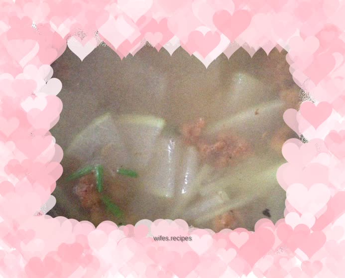 Winter melon crispy meat soup