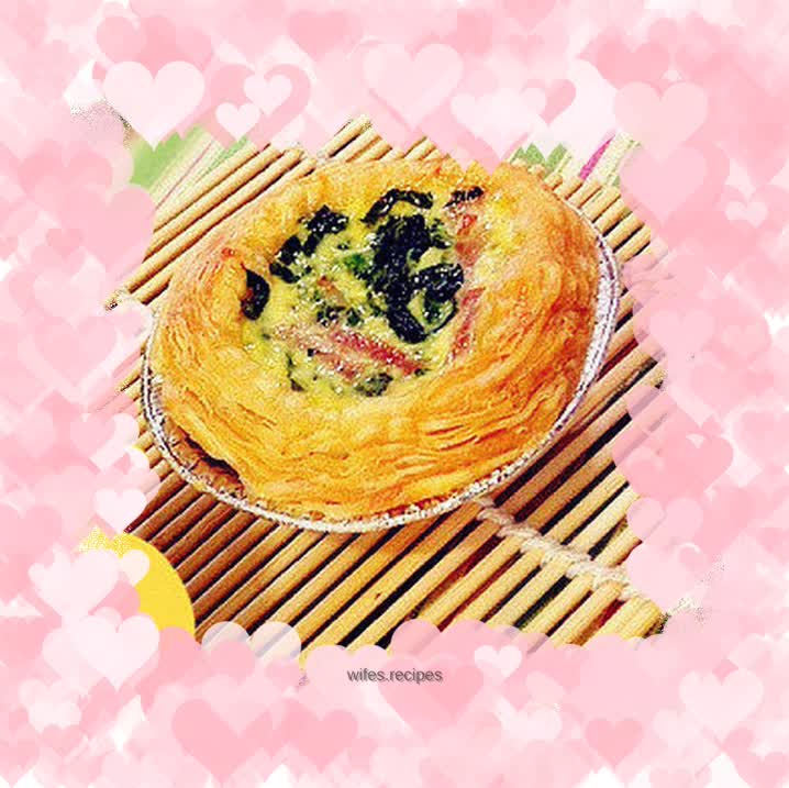 Spinach Salted Egg Tart