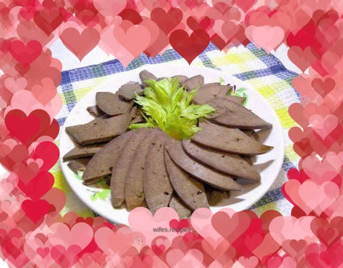 Five spice braised pork liver