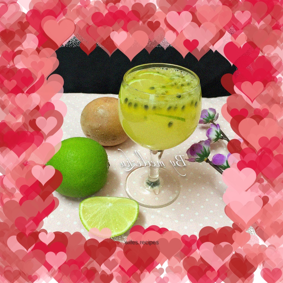 Passion Fruit Lime Honey Water