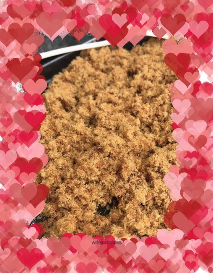 Homemade healthy pork floss