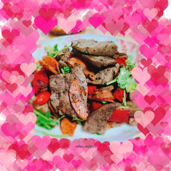 Stir-fried lamb liver