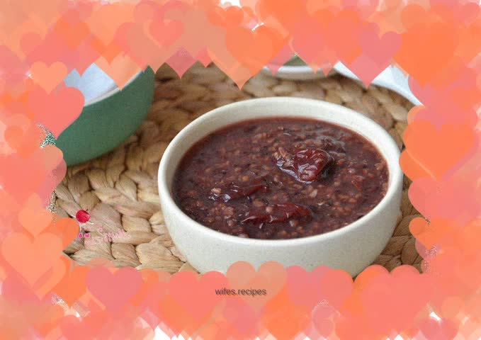 Multigrain red date porridge