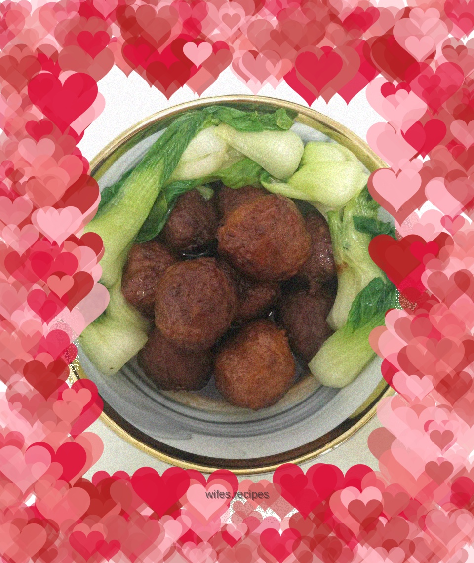 Braised lotus root balls