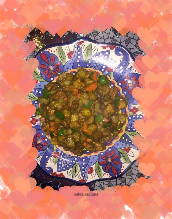 Curry Potato Colorful Chicken