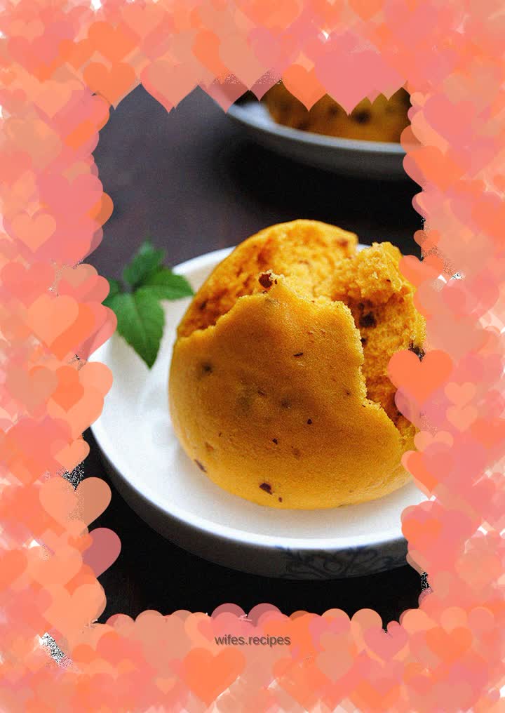 Date-flavored pumpkin steamed buns